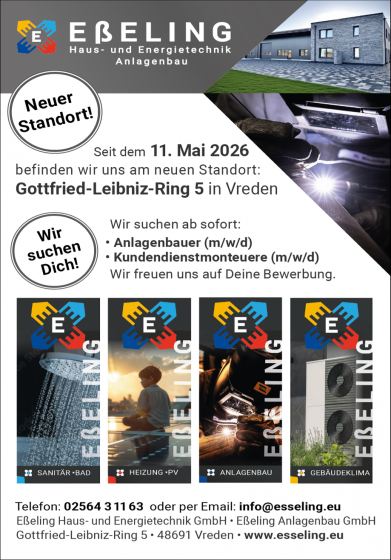 20260518 Anzeige Esseling neuer Standort seit dem